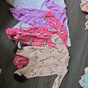 Kids Pajamas Set - Pink and Purple